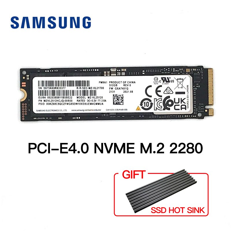 Ʈ ũž Ｚ SSD M.2 2280 PM9A1, 256GB, 512G..